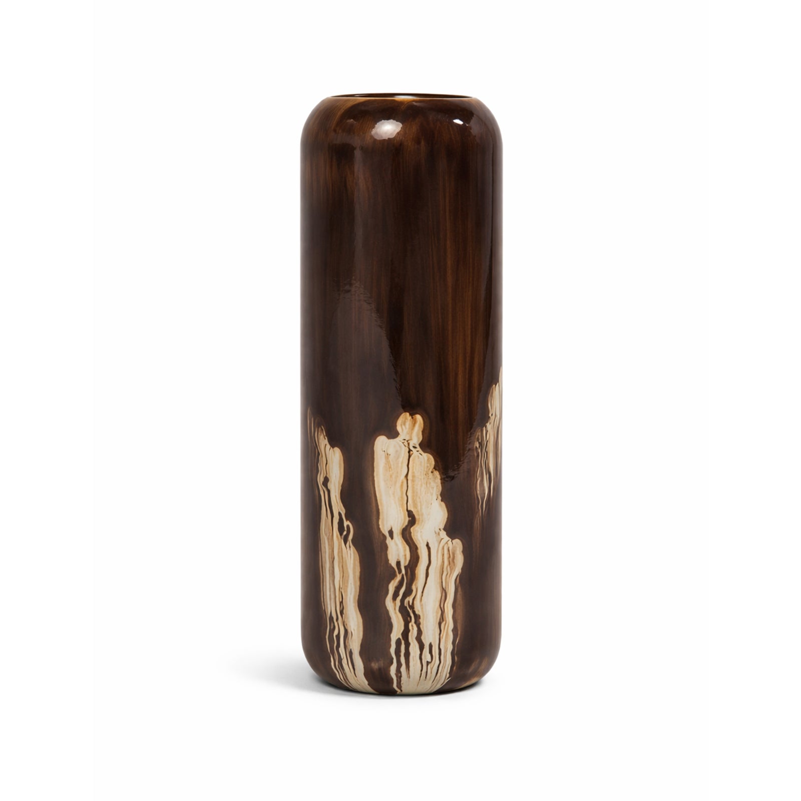 Molten Brown Column Vase ORCA HOME